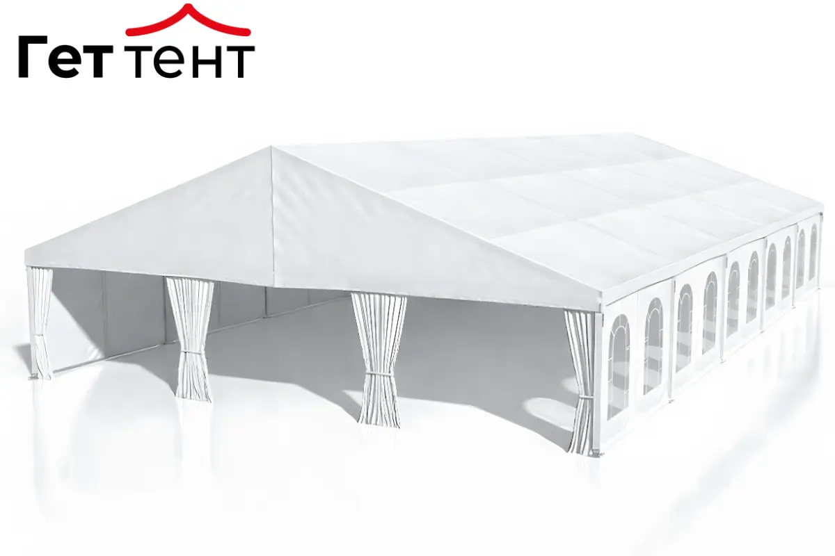 Шатер двухскатный 15х30 метров